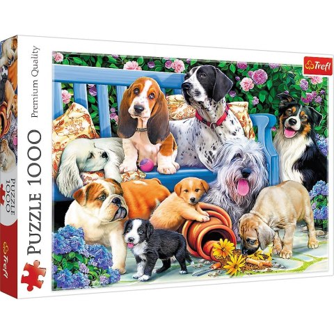 Puzzle Trefl Psy w ogrodzie 1000 el. (10556)