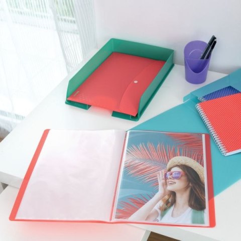 Teczka ofertowa Colour Breeze A4 kolor: morski 40 kieszeni Esselte (626227)