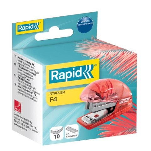 Zszywacz Colour Breeze F4 niebieski 10k (5001327) Rapid