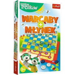 Gra strategiczna Trefl Rodzina Treflików 2w1 Warcaby/Młynek WARCABY/MŁYNEK (01920)