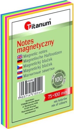 NOTES ELEKTROSTATYCZNY 75 X 100 MM 100 KARTECZEK MIX KOLORÓW