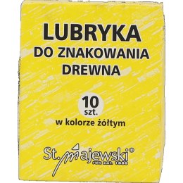 Kredka lubryka żółta 10 sztuk