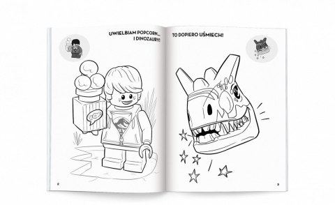 Książka dla dzieci LEGO® Jurassic World™. Kolorowanka z Naklejkami Ameet