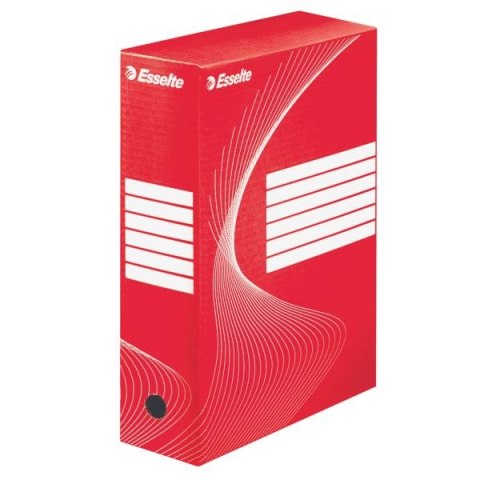 Pudło archiwizacyjne A4 Boxy 100 czerwony karton [mm:] 245x100x 345 Esselte (128422)