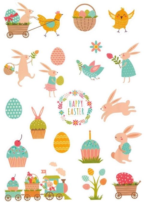 Naklejka (nalepka) Craft-Fun Series Happy Easter Titanum