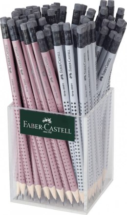 Ołówek Faber Castell Grip srebrny/różowy B (217272 FC)