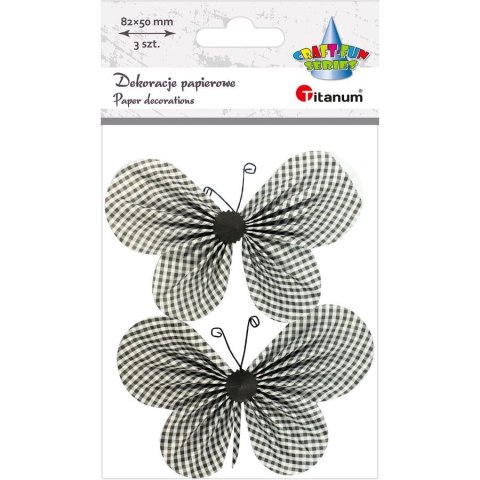 Ozdoba papierowa Titanum Craft-Fun Series motyle 3C (22YX0825-7B)