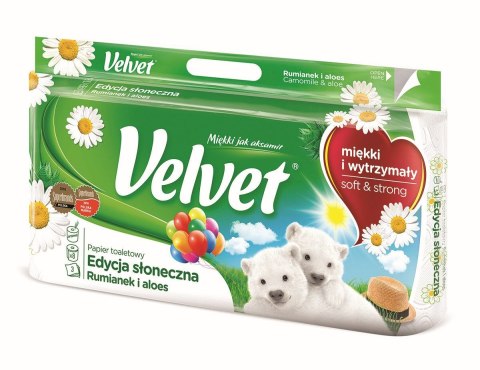 Papier toaletowy Velvet Naturalnie Pielęgnujący Rumianek A8 kolor: biały 8 szt