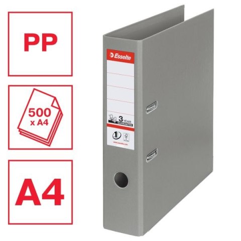 Segregator dźwigniowy No.1 Power A4 75mm szary Esselte (811380)