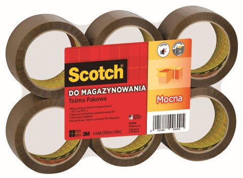 Taśma pakowa 50x66 [mm x m] brązowa Scotch (S5066F6)