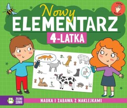 Książeczka edukacyjna Zielona Sowa Nowy elementarz 4-latka