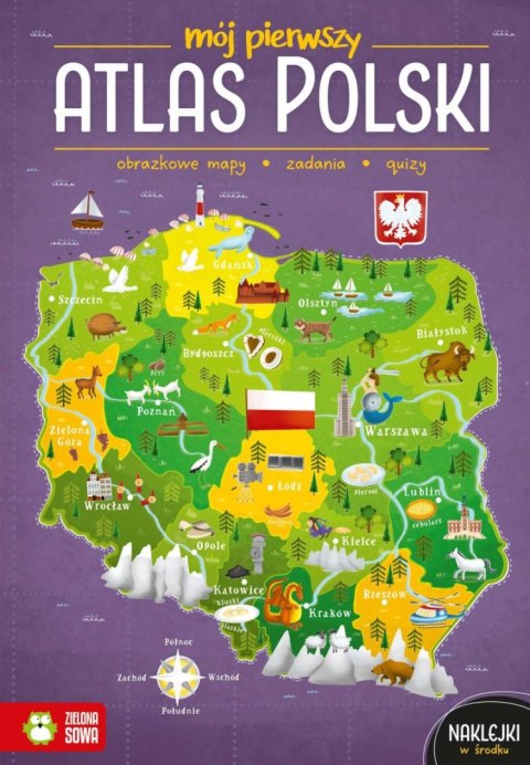 Książeczka edukacyjna Zielona Sowa Mój pierwszy atlas Polski