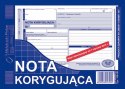 Druk offsetowy Michalczyk i Prokop nota korygująca VAT netto pełna A5 A5 80k. (108-3)