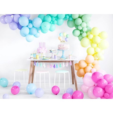 Balon gumowy Pastel Soft Pink (1 op. / 100 szt.) różowy 230mm Partydeco (10P-454)