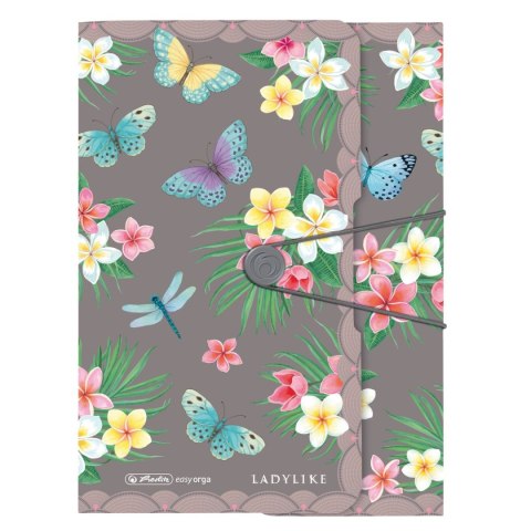 Teczka kartonowa na gumkę Ladylike Butterflies 50044009 A4 mix Herlitz (300001529)