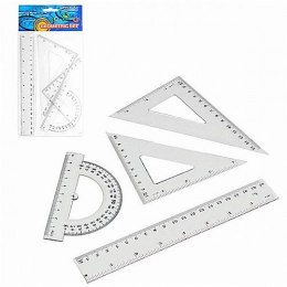 Komplet geometryczny Starpak 20 cm 4 el. (174931)