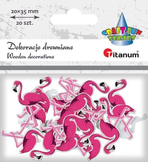 Ozdoba drewniana Craft-Fun Series flamingi Titanum (MTCR-WDC878)