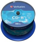 Płyta cd Verbatim CD-R cake 50 700MB x52 (43351)