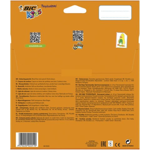 Kredki ołówkowe Tropicolors 2 24 kol 24 kol. Bic Kids (832568)