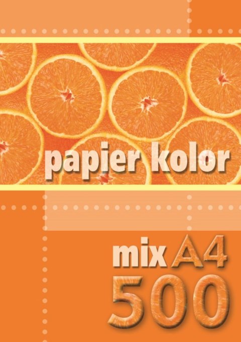 Papier kolorowy Kreska A4 mix 80g