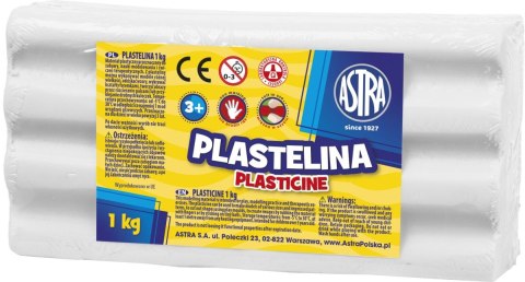 Plastelina Astra 1 kol. biała 1000g