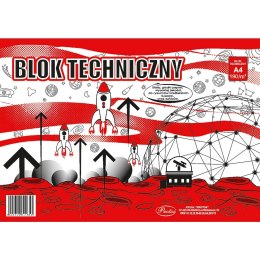 Blok techniczny Protos A4 biały 190g 10k