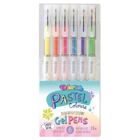 Długopis żelowy pastelowy wkład (różne) 0,8mm Patio (80905PTR)