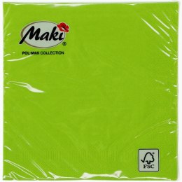 Serwetki Pol-mak zielony papier [mm:] 330x330 (21)