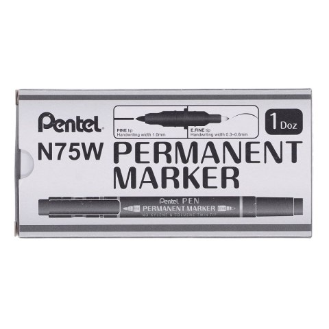 Foliopis dustronny wkład czarny mixmm Pentel (N75W-AE)