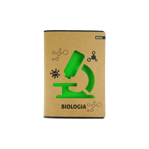 Zeszyt A5 Kraft Liner biologia 60k. 70g krata [mm:] 147x209 Beniamin