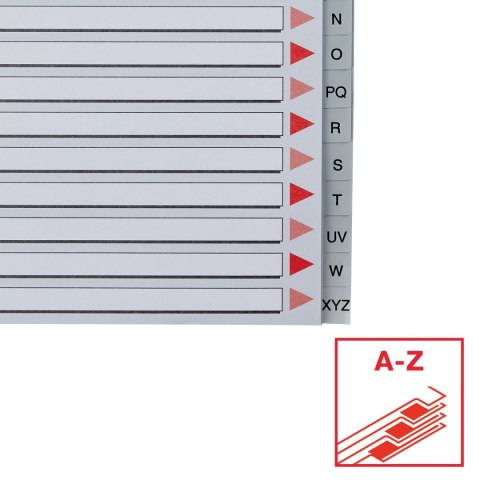 Przekładka alfabetyczna A4 szara 20k A-Z Esselte (100129)