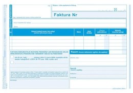 Druk offsetowy Michalczyk i Prokop Faktura czynności zwolnione z podatku A5 80k. (198-3E)