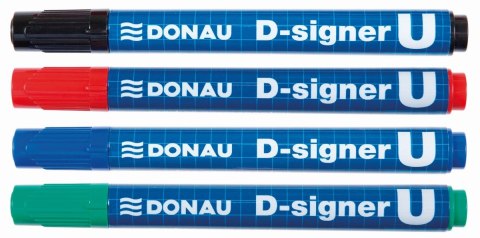 Marker permanentny D-Signer wkład zielony 2,0-4,0mm okrągła końcówka Donau (7371001-06PL)
