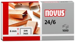 Zszywki 24/6 Novus miedzianowe 24/6 1000 szt (040-0206)