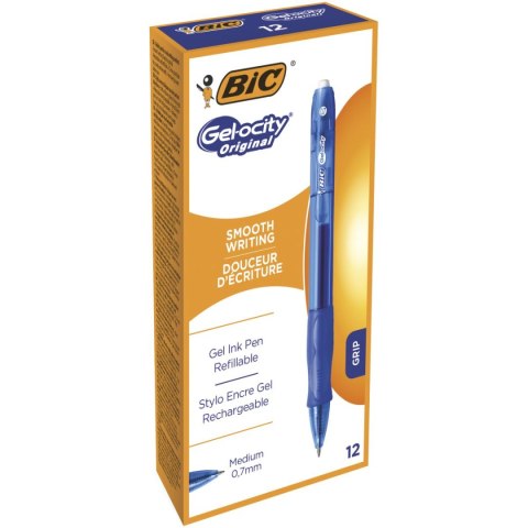 Długopis żelowy Velocity Gel wkład niebieski 0,35mm Bic (829157)