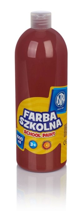 Farby plakatowe Astra szkolne kolor: brązowy 1000ml 1 kolor.