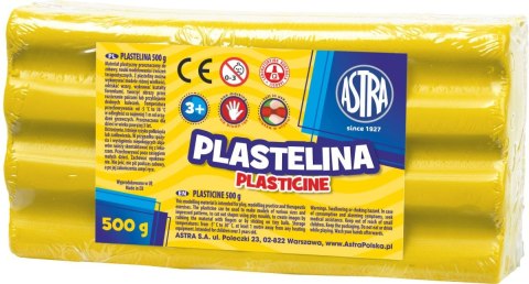 Plastelina 1 kol. żółta 500g Astra